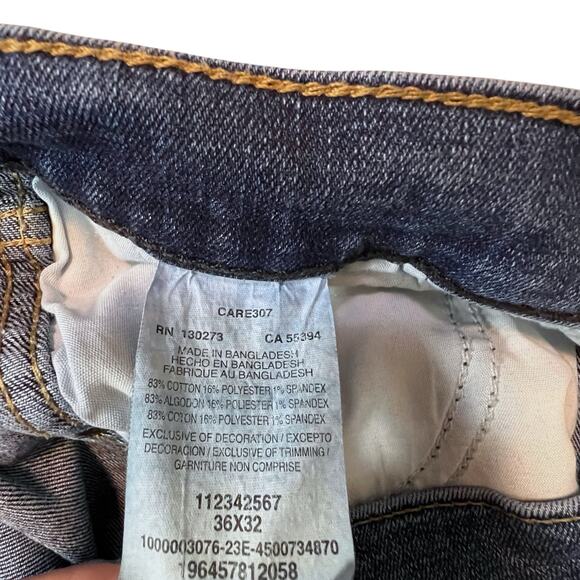 Wrangler Slim Straight Jeans Men’s 36x32 (36x31) Blue Denim - Picture 8 of 11